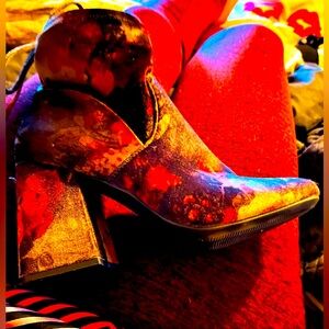 🍭 A New Day Colorful Floral Boots, Size 9.5